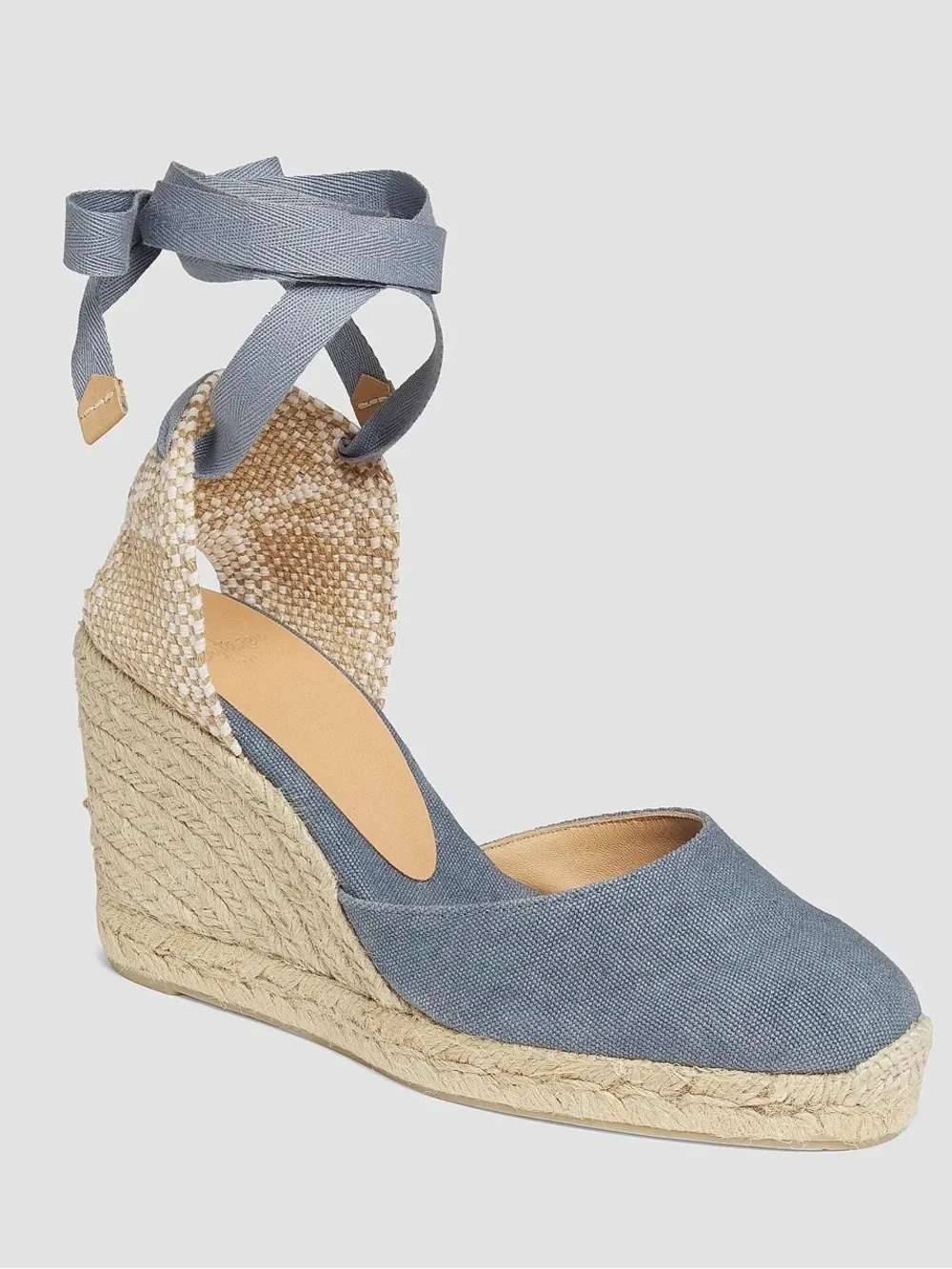 Carina Cotton Canvas Espadrilles 3” heel size 6.5